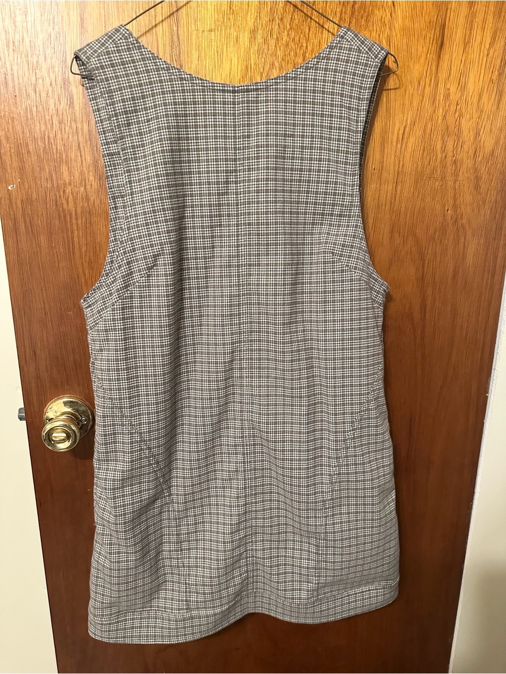 Olive Green Plaid Dress